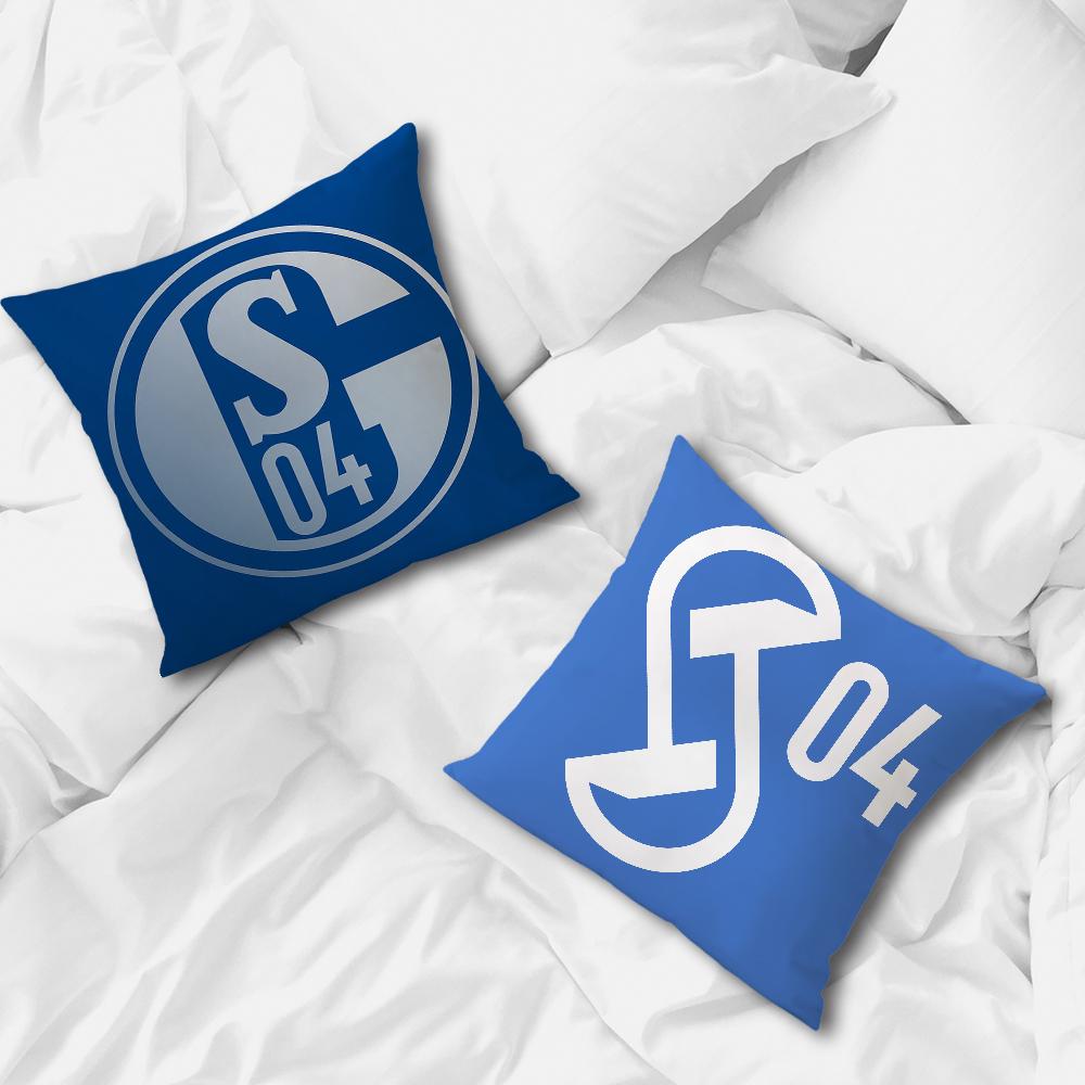 Football Club S-Schalke 04 Pillow Case For Sofa Bedside Table Bedroom Backrest Living Office Cushion Printed Square Multiple