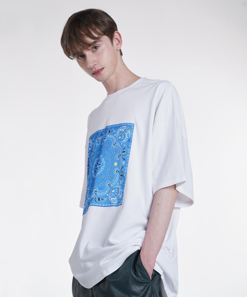 VERSE ONE Футболки с логотипом Paisley White/Navy
