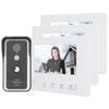 2?Комплект проводного видеодомофона с 7-дюймовым TFT LCD-дисплеем и 3 мониторами. Четкое ночное видение. Домашний домофон 100?240В