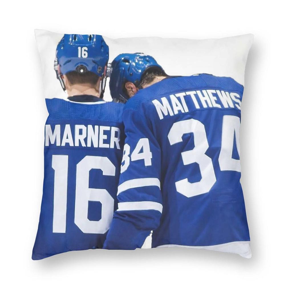 Mitch Marner Auston Matthews Pillowcase Polyester Linen Velvet Printed Zip Decor Home Cushion Cover