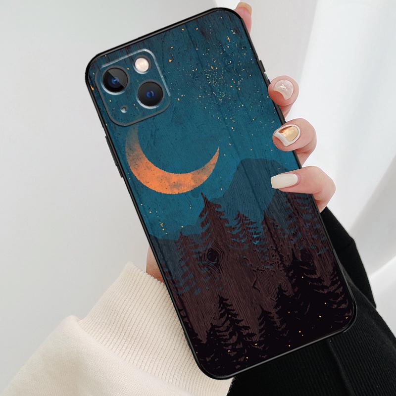 Star Lake Mountain Phone Case For iPhone 17 Pro Max 15 14 13 11 12 16 Pro Max mini 15 16 Plus 16e 17 Air Cover