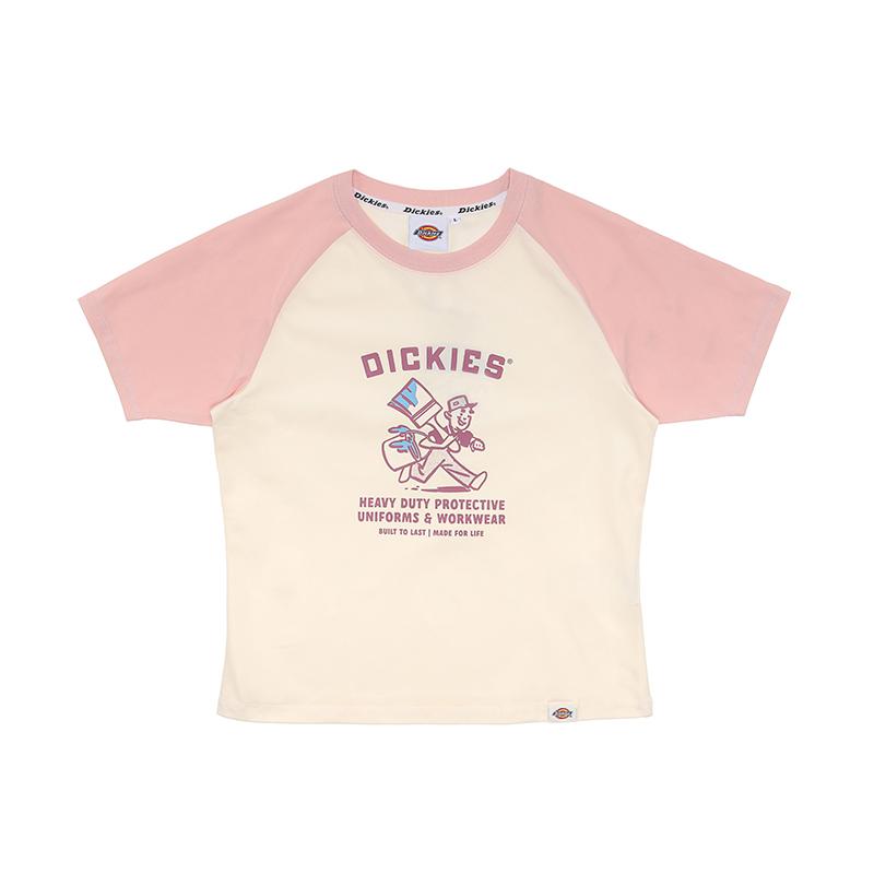 Dickies Регулярная веселая графическая узкая универсальная футболка с коротким рукавом Женские футболки DK0A87C4B80