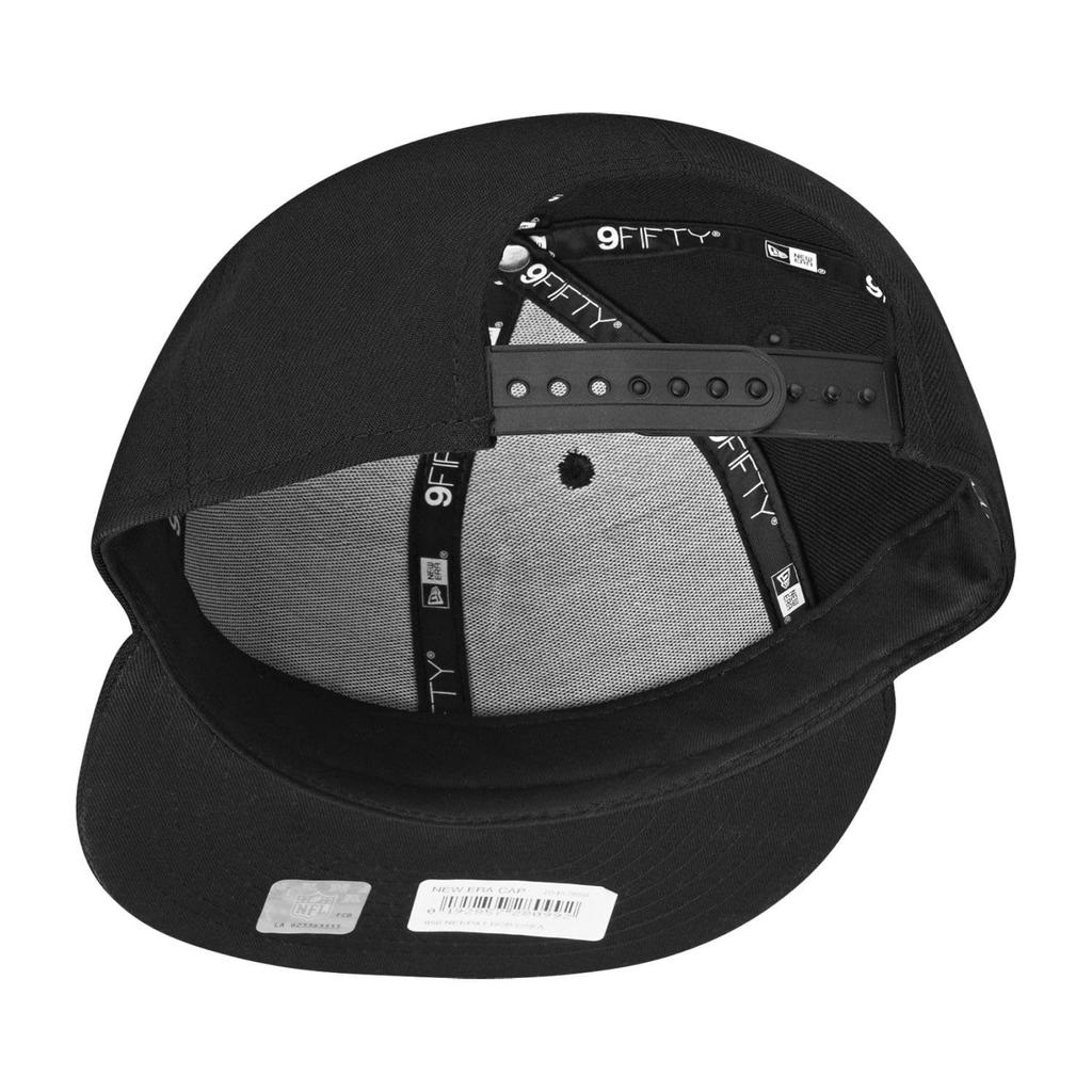 Chicago Bears Hat NFL New Era Black On Black Alternate Logo 9FIFTY Snapback Adjustable Cap Adult One Size