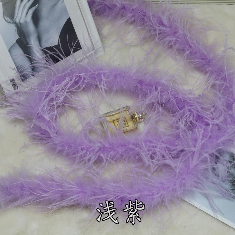 5 Layers Ostrich Top Encryption Thickened Feather Fleece Strip Catwalk Show Costume Decorative Ostrich Feather Strip