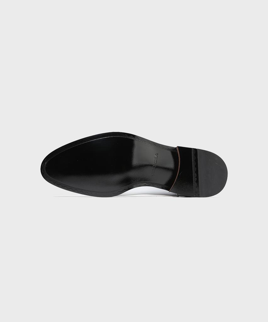 Firenze Atelier Slimline Black Outsole Minimal Chelsea Boots 3332 [Cream White]