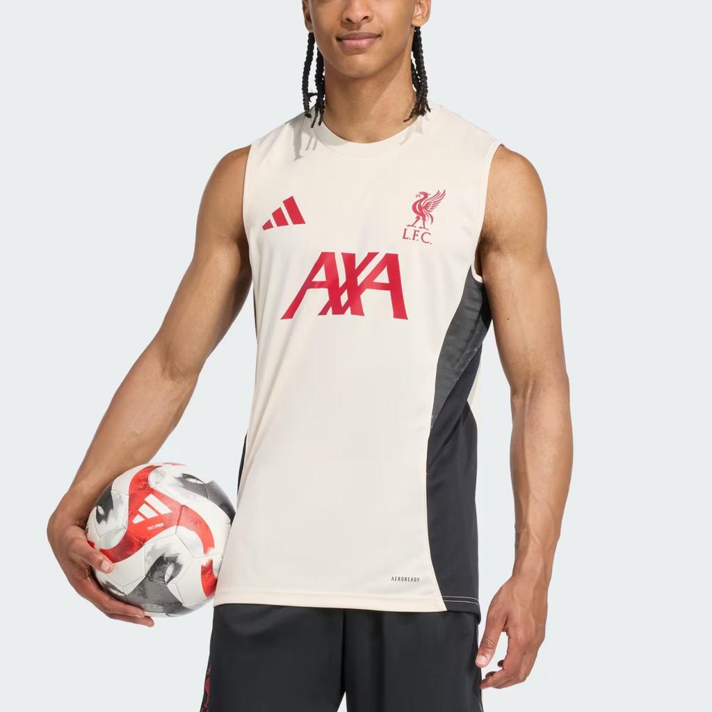 Adidas Tiro 25 Liverpool FC Moisture-Wicking Slim Fit Sleeveless Football Shirt Men Tops JV6557