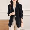 Women's Slim Fit Double-Sided Wool Coat with Lapel - 2025 New Style Fashion Outerwear