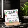 Waterproof Mother's Day Desktop Sign Romantic Love Flowers Ornament Mom Tabletop Sign  Studio Desk