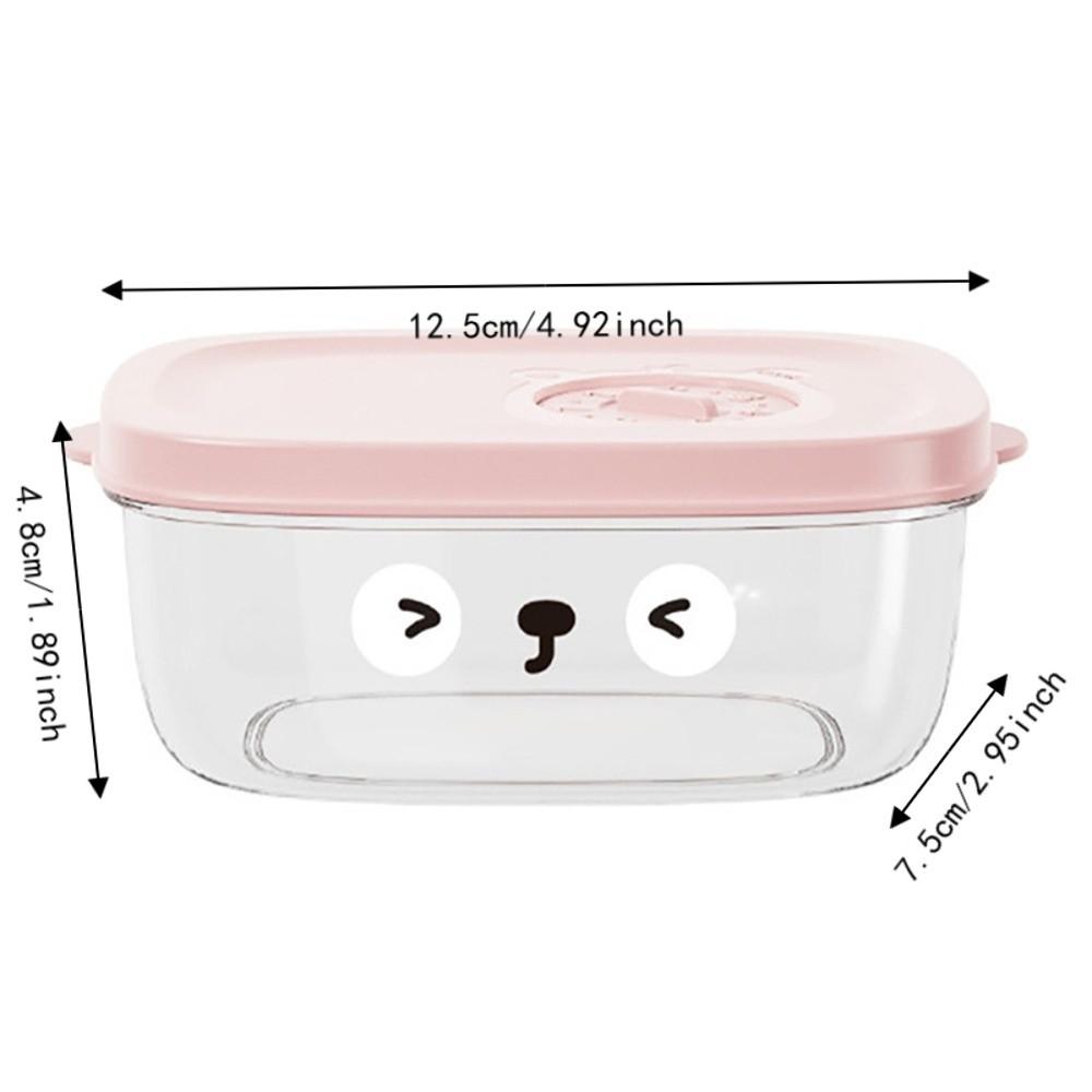 3PCS PE/PP Fruit Storage Containers Airtight Lid Berry Keeper Containers Fridge Organization
