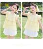 Girls' Summer Clothes Set with Bow Detail