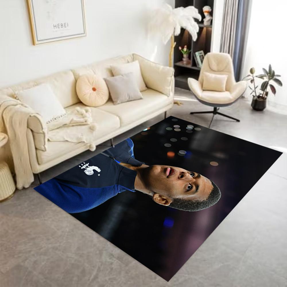 France Football Star Floor Rug Office Rug Suitable for Living Rooms Kitchen Bedrooms Outdoor Antislip Carpet Office home decor