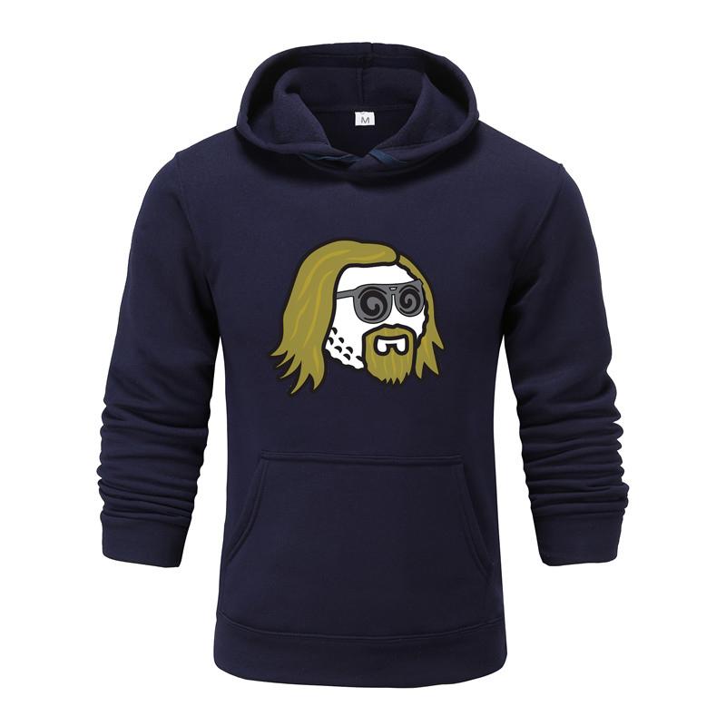 Осень и зима, новая дизайнерская одежда с принтом, мужская толстовка с капюшоном, пуловер для пар