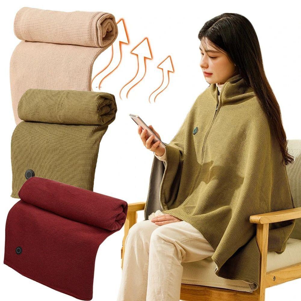 Wearable Electric Heated Blanket 3 Heating Levels Body Warmer Wrap Warm Heating Scarf Travel