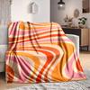 1Pc Abstract Swirls Blanket Soft And Comfortable Casual Warm Camping Travel Christmas Halloween Xmas Gift M92899