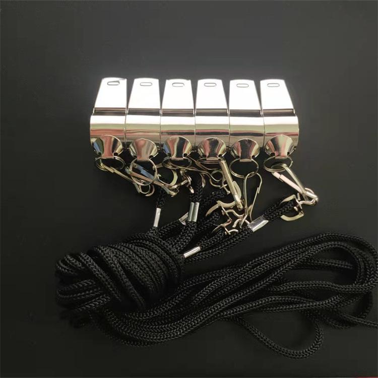 Authentic Stainless Steel Multi-Sports Whistle – Ideal for Police, Basketball, Football & Outdoor Survival