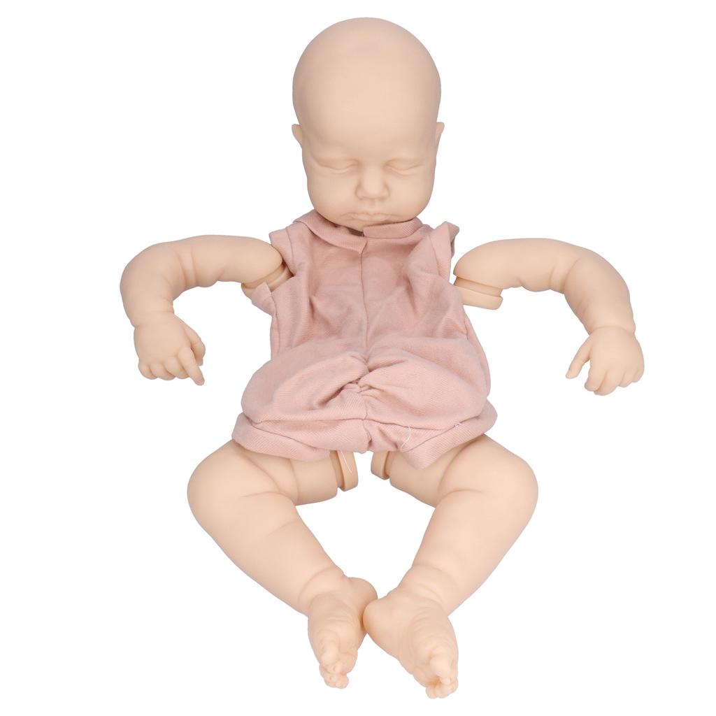 20 Inch Reborn Doll Set Realistic Baby Doll Full Body Lifelike DIY Unfinished Doll Kit