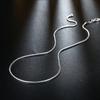 2mm 925 Silver Snake Chain Necklaces Statement Jewelry Women Sterling Silver Chokers Necklace Accessory