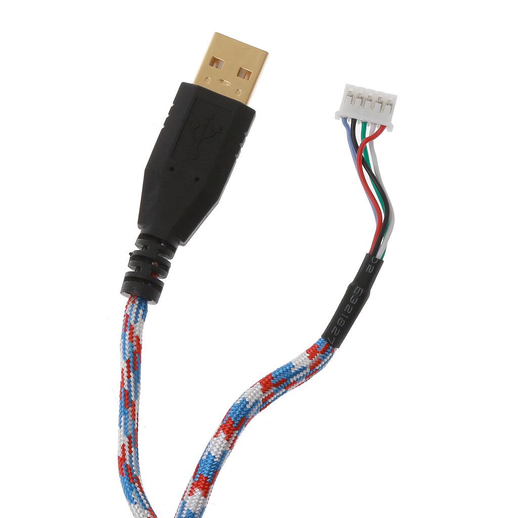Durable Mouse Replacement Accessories Wear Resistant Umbrella Rope Soft Durable Universal Mouse Cable 2m Mouse Wire