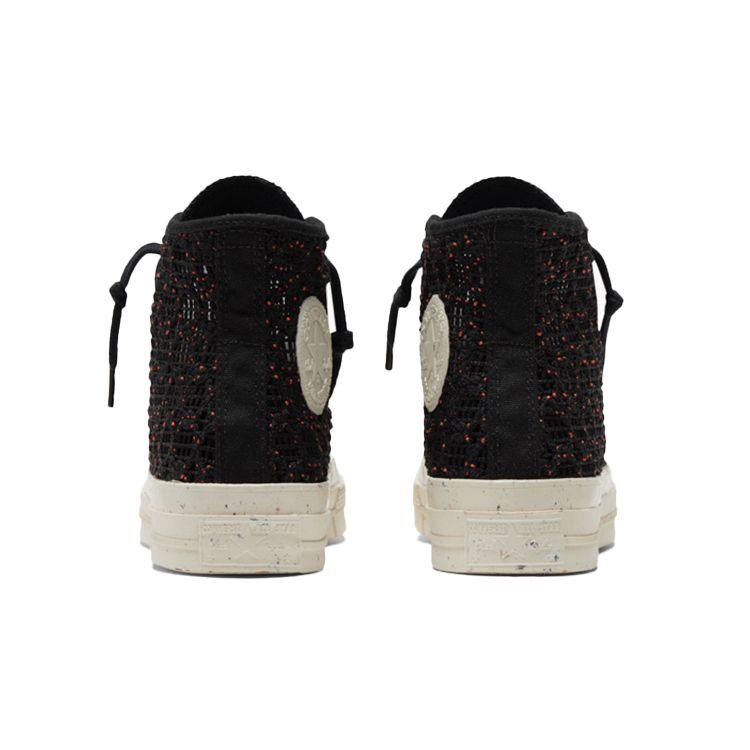 Converse Черные женские кроссовки Chuck 70 в крапинку, связанные крючком, ярко-маковые Egret 570784C