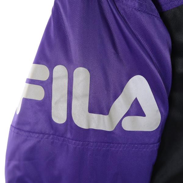 Fila Хлопковый наполнитель Пальто-скамья L Фиолетовый логотип Мужской Б/У