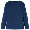 T-shirt enfants à manches longues bleu marine 5 dimensions disponibles