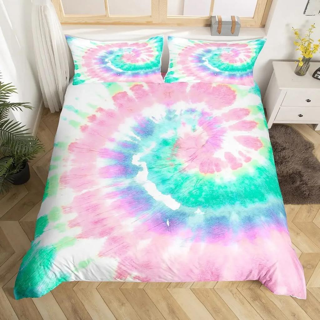 Пододеяльник Череп Золотая Корона Комплект Постельного Белья, 3D Принт Хэллоуин Череп С Двумя Красавицами Комплект Чехла для Одеяла, Чехол для Одеяла Корона