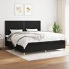 3142283 vidaXL Divan Bed with Mattress Black 200x200 Cm Fabric