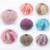 25g/ball Gradient Hand Dyed Mohar Yarn Knitted Sweater Scarf Hat Doll Multi Colored Mahe Yarn Handmade DIY Knitted Scarf and Hat