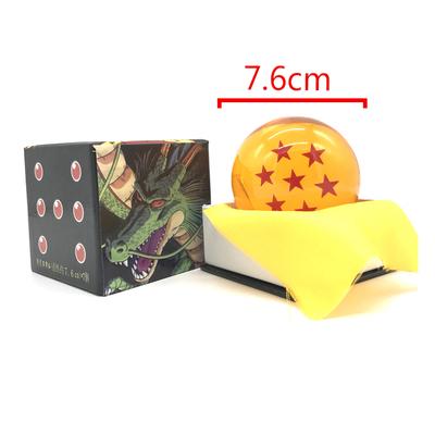 Dragon Ball Z Anime Figure Crystal Ball Toy 7.6cm 1-7 Star Style Desktop Decoration Collectible present Model great for daily use