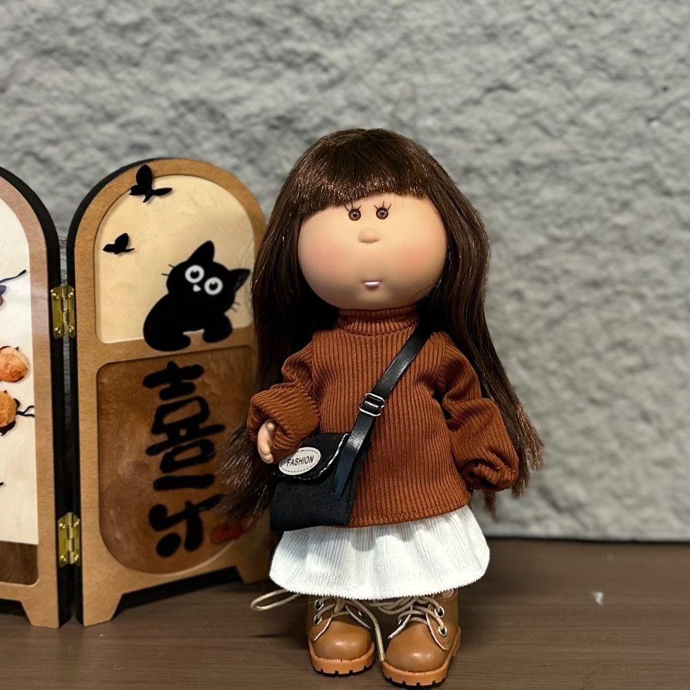 Кудрявые волосы Миа Картофельные Куклы Темная Кожа Фигурка Тело 24см Боб-глаз Виниловая Кукла Игрушки для DIY