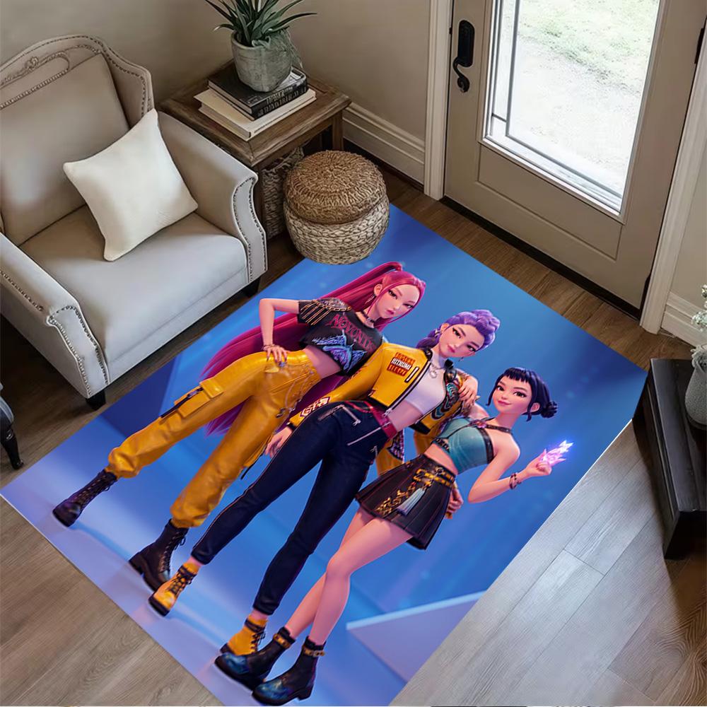 Dance Party Stars Area Rug Perfect for Playrooms Bedrooms Outdoor Decorate room Antislip Carpet Anime Office Decor Perfect Gift for Friends & Family