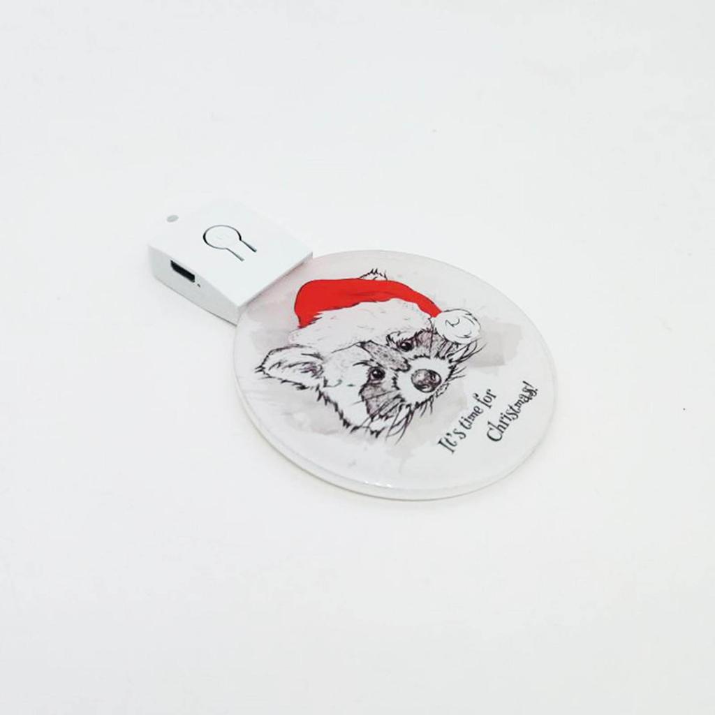 DIY Acrylic Christmas Ornament with LED Light Customizable Sublimation Crafts Sublimation Ornament Blanks Pendants