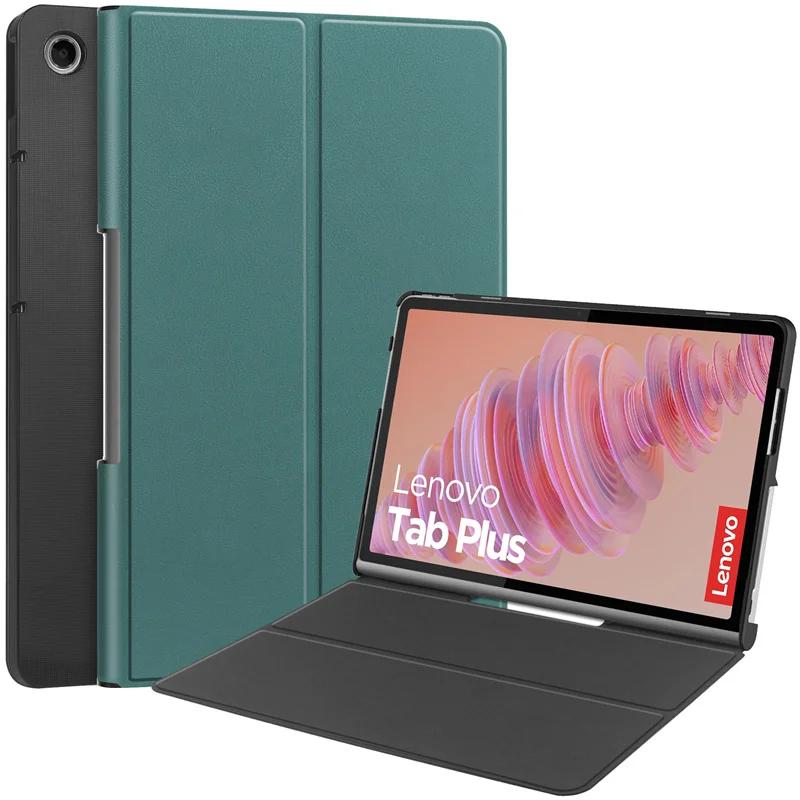 Тонкий складной чехол-подставка из ПУ-кожи для Lenovo Tab Plus 11,5 дюйма TB351FU, чехол с жесткой пластиковой задней панелью Funda Coque Capa