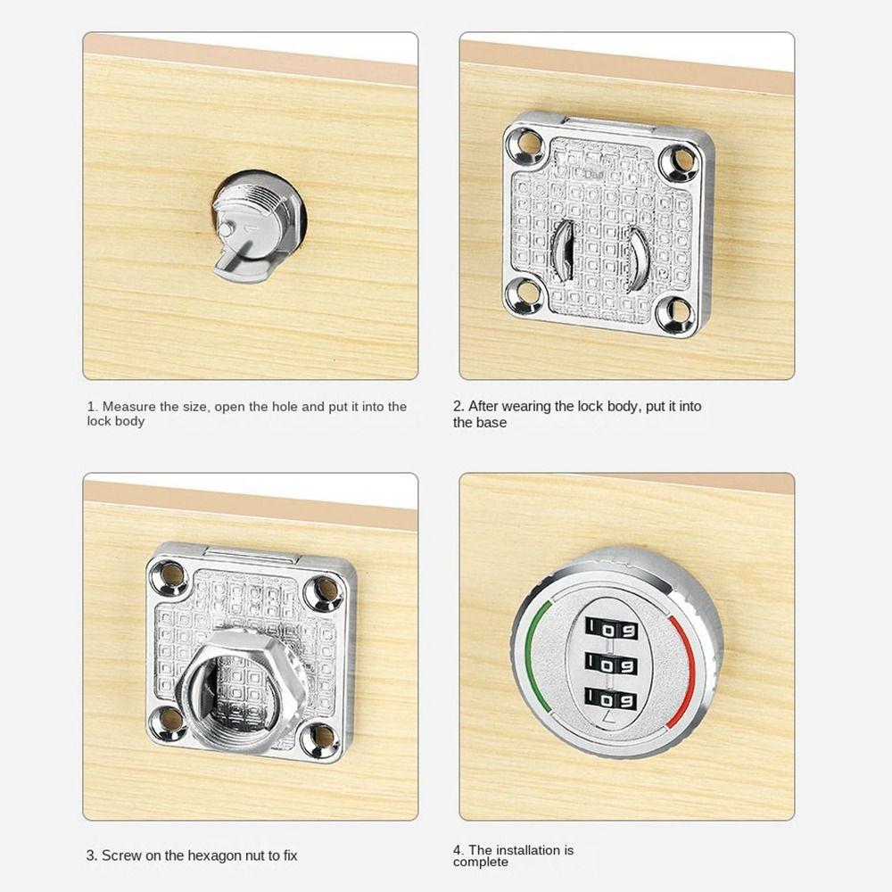 Главная Безопасность Ящик Кодовый Замок 3 Цифровой Код Шкаф Кодовый Замок Пароль Шкафчик Шкаф