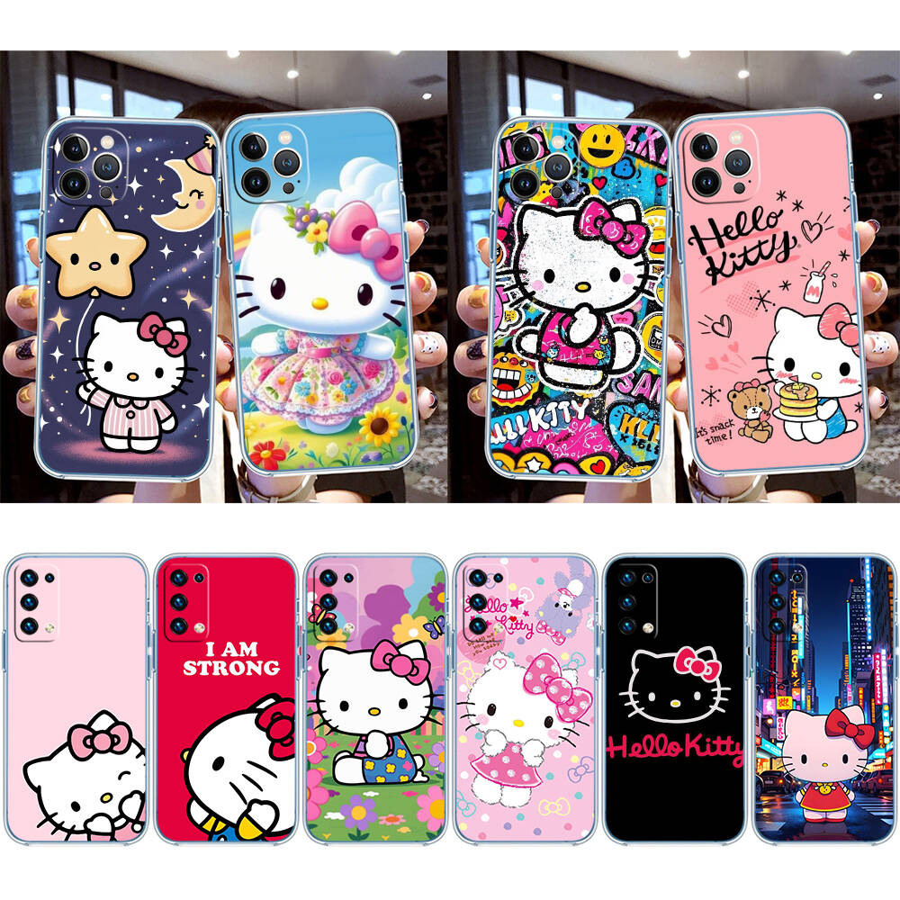 Мультяшный чехол Hello Kitty для Motorola Edge 20 30 S30 40 50 Fusion Lite Plus Pro Ultra Neo One Action Zoom Hyper Power Macro Vision