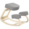 Kniestuhl Ergonomic Sitting Stool Upholstered Stool For Healthy Sitting Posture Birch Wood 120 Kg Load Bearing Gray
