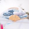Foldable Decorative Bamboo Fan Bamboo Ribs Traditional Hand Fan Handheld Folding Fan  Room Decor