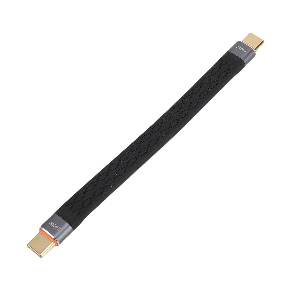 Короткий кабель USB C, подходит для Thunderbolt 5 4 3, мобильного телефона, ноутбука, компьютера, 80 Гбит/с, 16K 60 Гц, 240 Вт, быстрая зарядка, USB C на USB