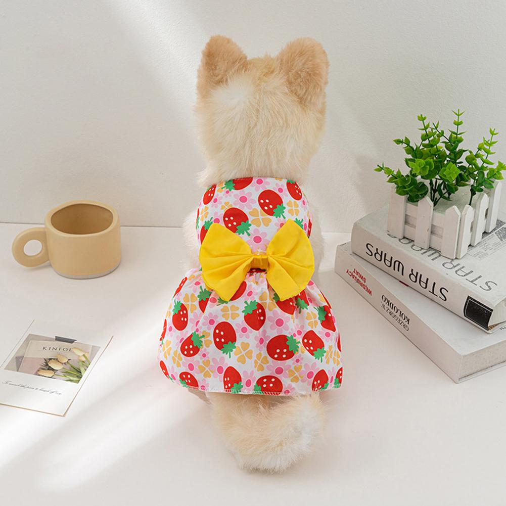 Spring Summer Cat Princess Dress Pet Sunflower Skirts Pet Clothes Comfortable Soft Puppuy Dogs Cats Dress