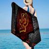 Kansas Chiefs Logo Microfiber Beach Towel, Lightweight And Quick-Dry, for Summer Travel, Beach Essential, Swimming Pool