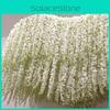 Gorgeous 2m Artificial Wisteria Silk Fake Flower Ivy Garland Vine For Wedding Decor