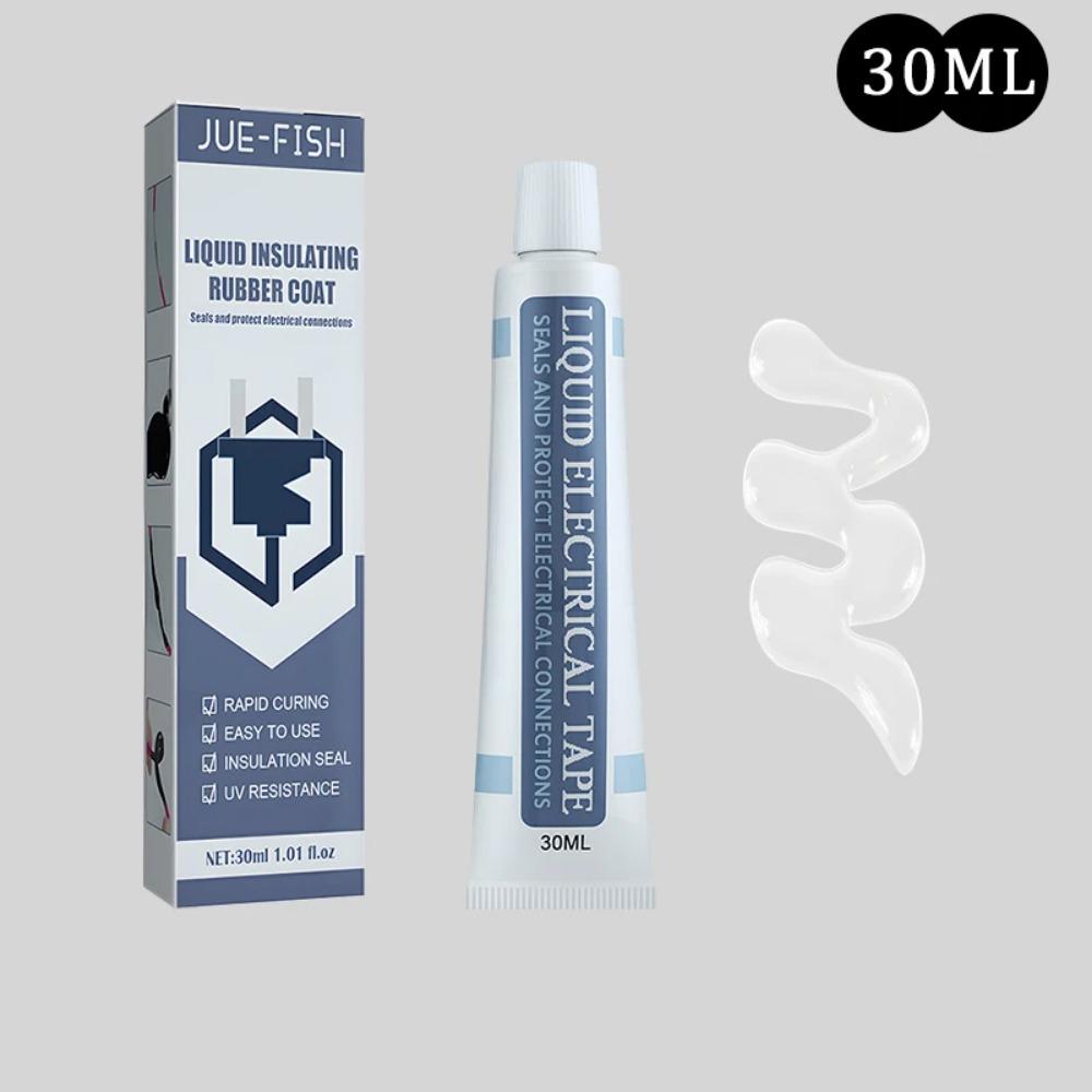 30/50 мл жидкая изоляционная клейкая лента для ремонта резинового электрического провода, кабельное покрытие, огнестойкое и устойчивое к высоким температурам