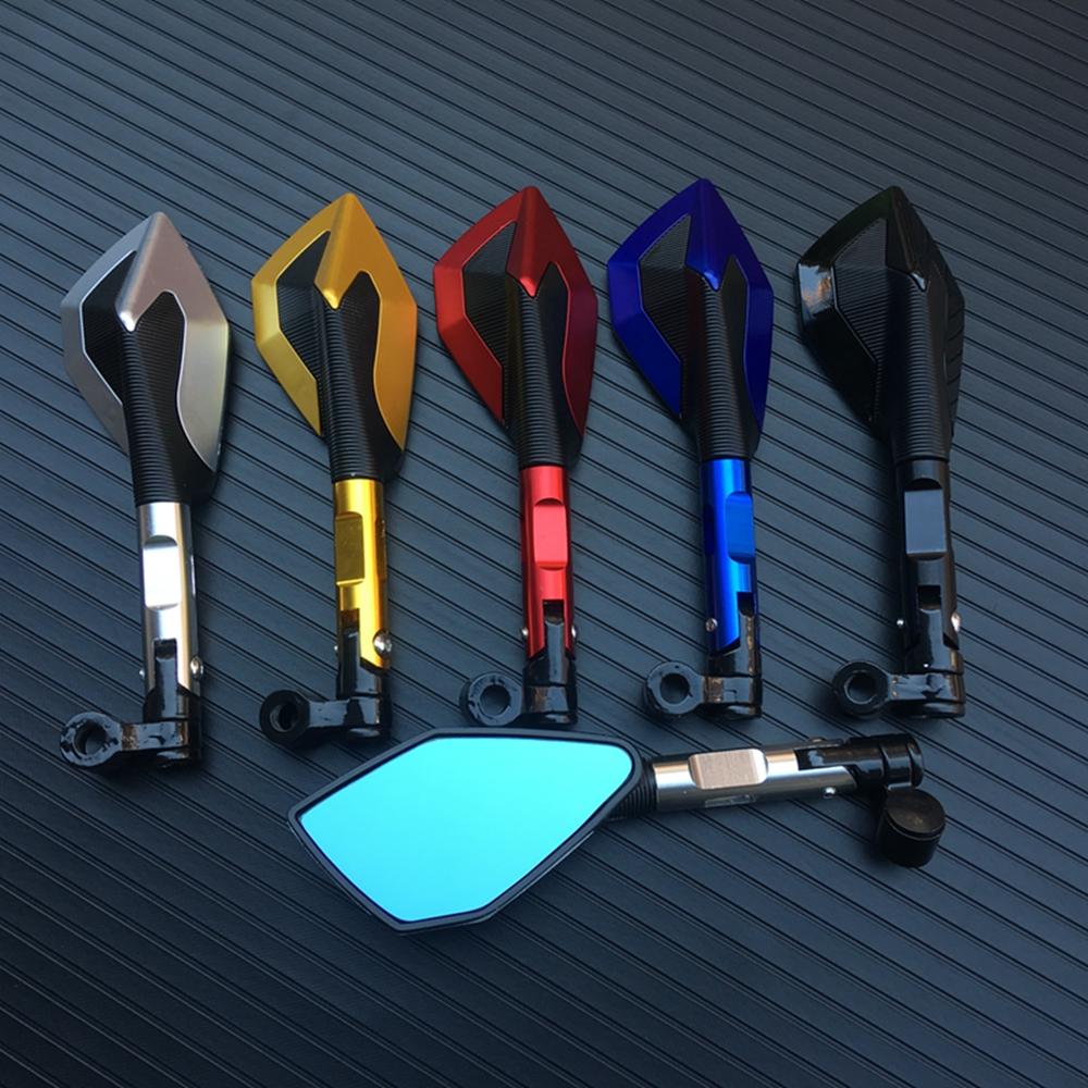 Пара 8 мм 10 мм алюминиевое зеркало для мотоцикла с ЧПУ, боковые зеркала заднего вида для мотоцикла Kawasaki Z900 Z900RS Z800