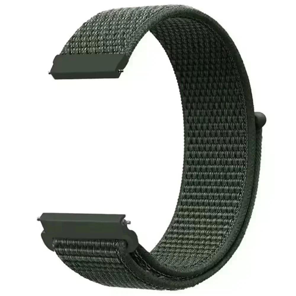 Нейлоновый петлевой ремешок 20/22 мм для Samsung Galaxy Watch5 Pro/7 6 5 4 40 мм 44 мм/Watch3 45 мм/Gear S3 Classic Замена Дышащего браслета