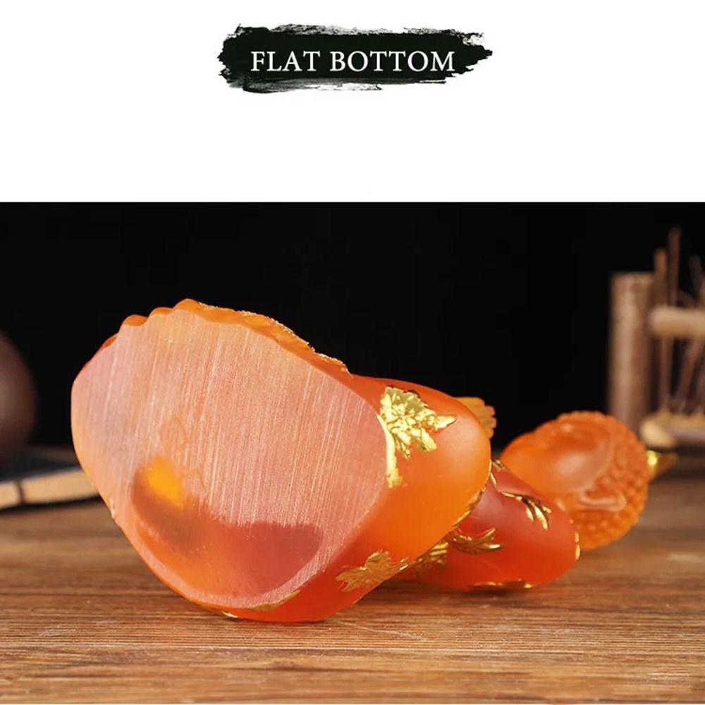 Имитация статуи сидящего Будды Прозрачный мини-буддийский орнамент Гостиная