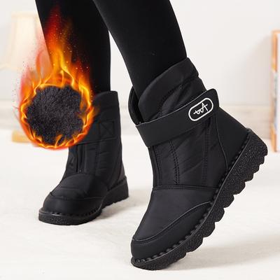 Женские плюшевые теплые водонепроницаемые нескользящие зимние ботинки