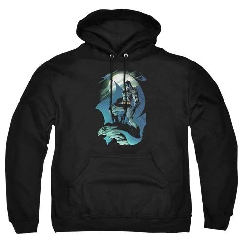 BATMAN GLOW OF THE MOON Licensed Adult Hooded Sweatshirt Hoodie