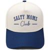 Шляпа тракера с вышивкой SALTY MOMS, яркая, с сочетанием цветов, бейсболка, для улицы, защита от солнца, папина шляпа, женская