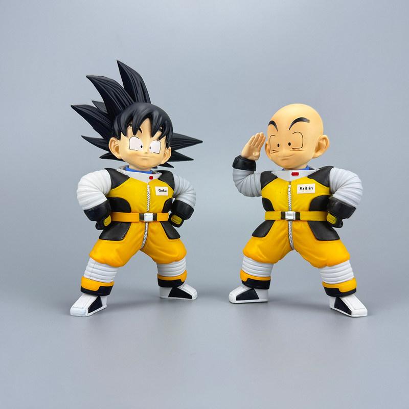 Фигурка Аниме Dragon Ball ПВХ Q-версия Скафандр Гоку Криллин Коллекционная Модель Настольное Украшение Для Фанатов Аниме Модная Игрушка Подарок