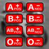 Водонепроницаемая виниловая наклейка с группой крови, Красный A/B/AB/O POS NEG Графическая декаль, Универсальное DIY украшение для Авто Мотоцикла Шлема